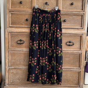 J crew point sur floral skirt